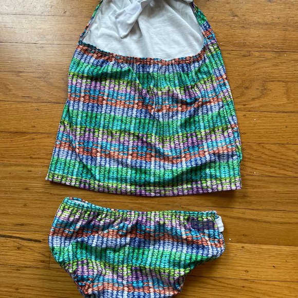 Azul Halter Tankini with built in belt - Picture 3 of 4